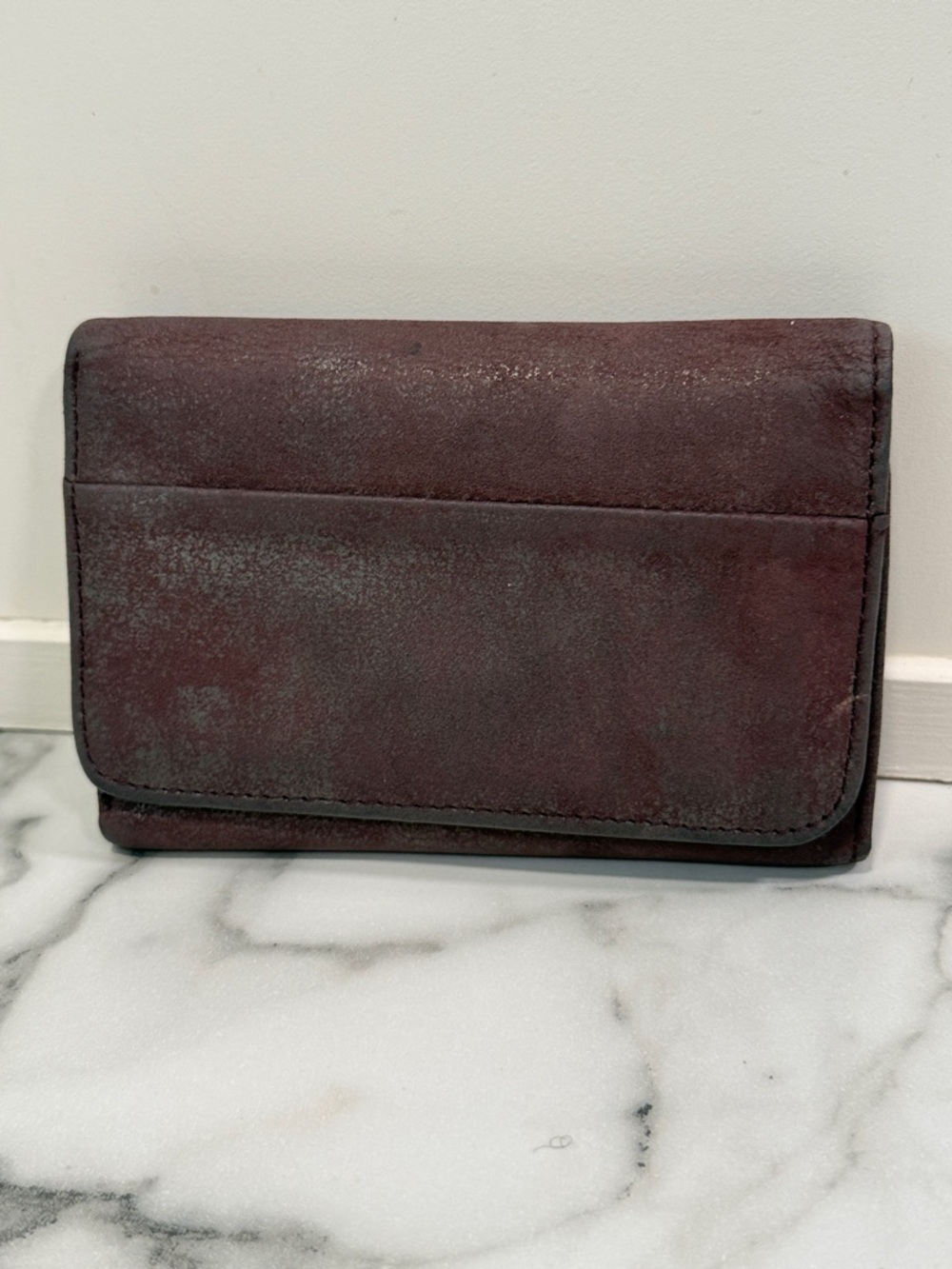 Women’s HOBO Purple Distressed Wallet